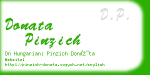 donata pinzich business card